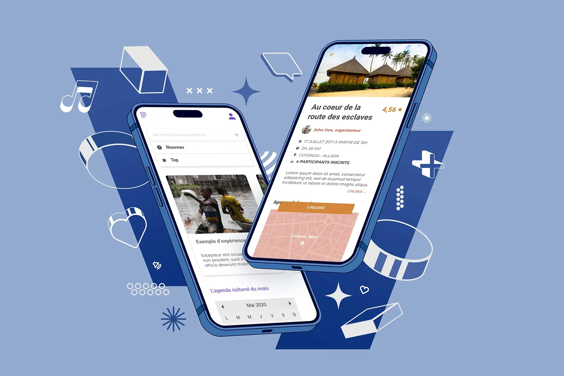Mobile app for travelling agency